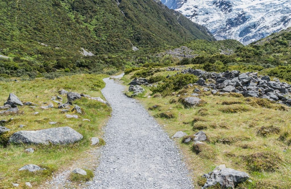 Kea Point Track in Aoraki / Mount Cook National Park