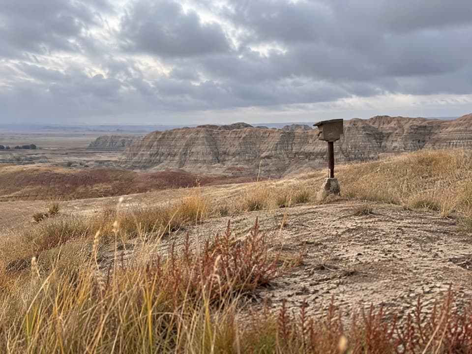 Erosion Markers in Badlands National Park