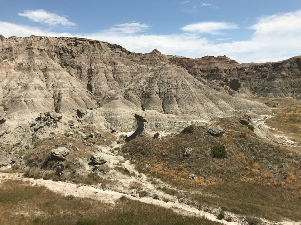 Toadstool Rock in Badlands National Park