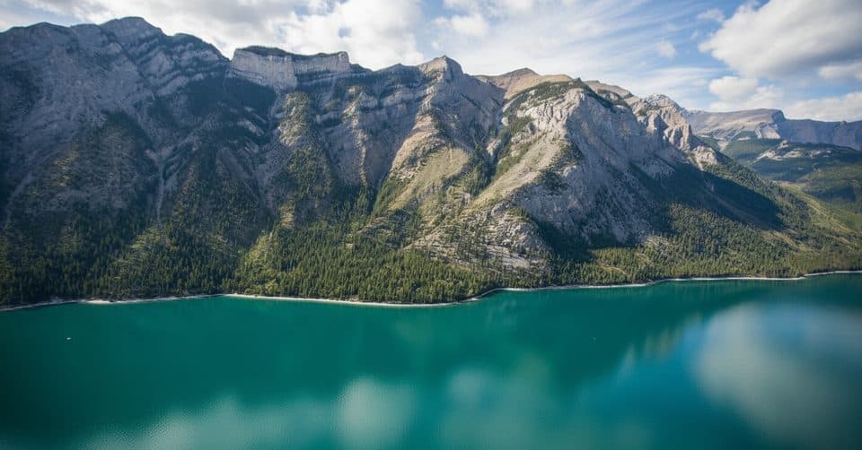 Lake Minnewanka Viewpoint in Banff National Park
