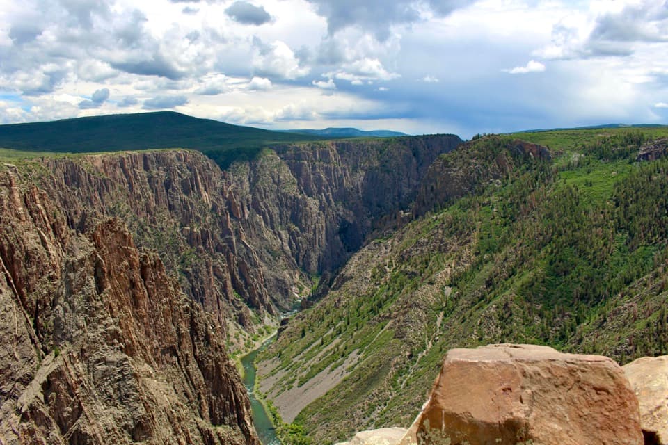 Pulpit Rock Overlook in Black Canyon of the Gunnison National Park
