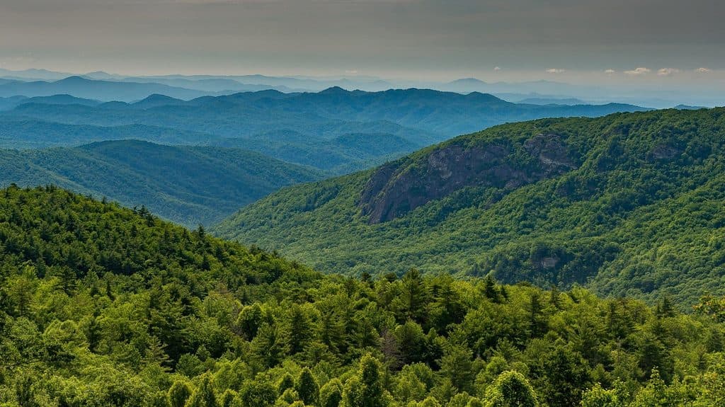 Lost Cove Cliffs Overlook (MP 310) in Blue Ridge Parkway