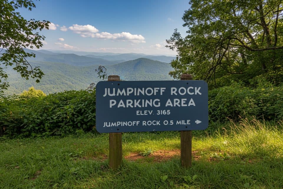 Jumpinoff Rock Overlook in Blue Ridge Parkway