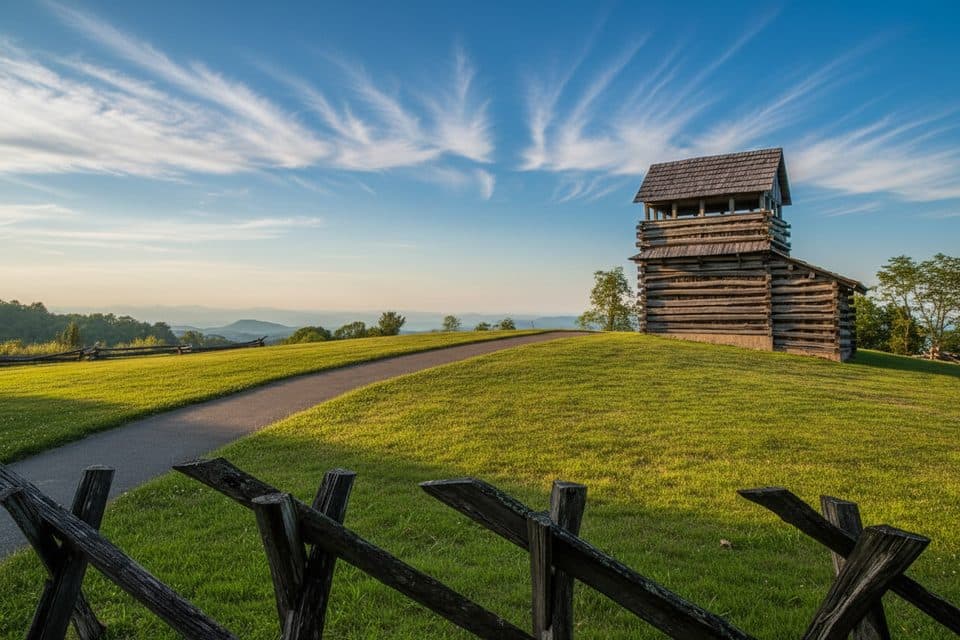 Groundhog Mountain Overlook in Blue Ridge Parkway