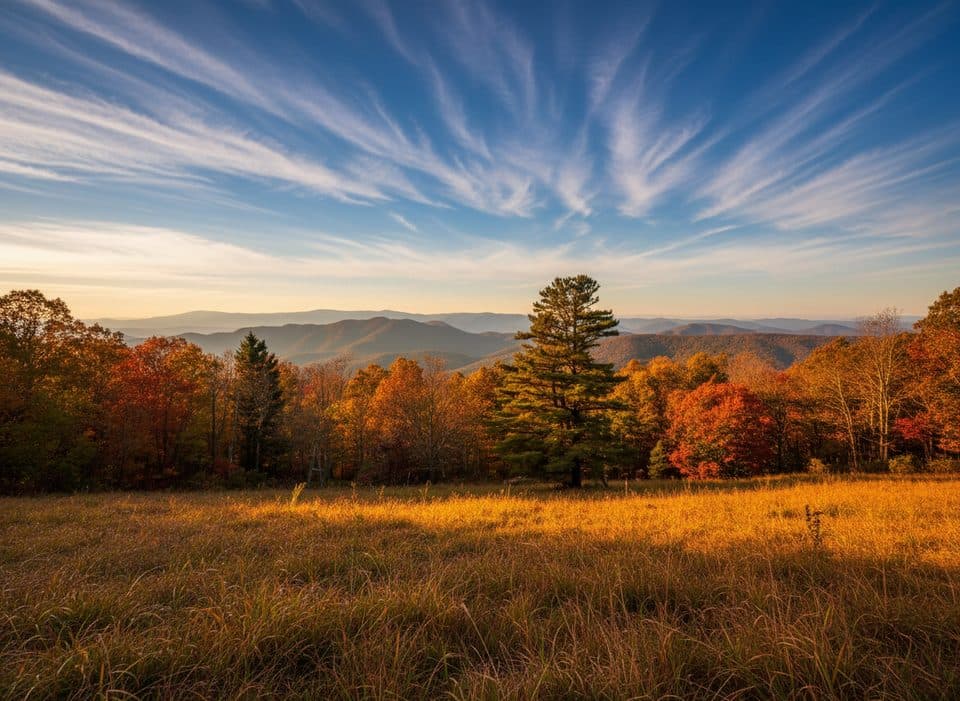 Jonathan Creek Overlook in Blue Ridge Parkway