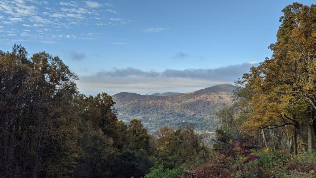 Bull Creek Valley Overlook (MP 373.8) in Blue Ridge Parkway