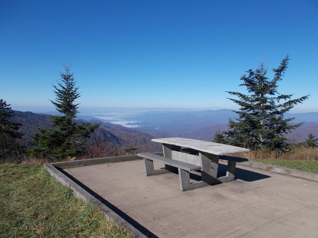 Waterrock Knob Picnic Area in Blue Ridge Parkway