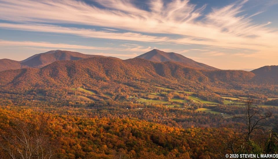 Sharp Top Overlook in Blue Ridge Parkway