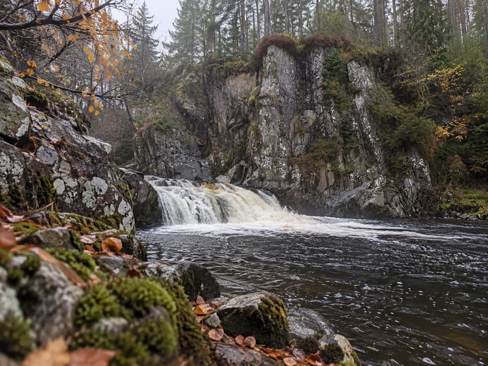 Pattack Falls in Cairngorms National Park