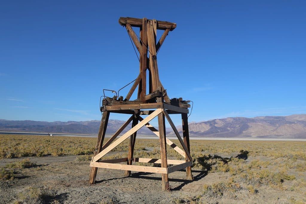 Saline Valley Salt Tram Historic Structure in Death Valley National Park