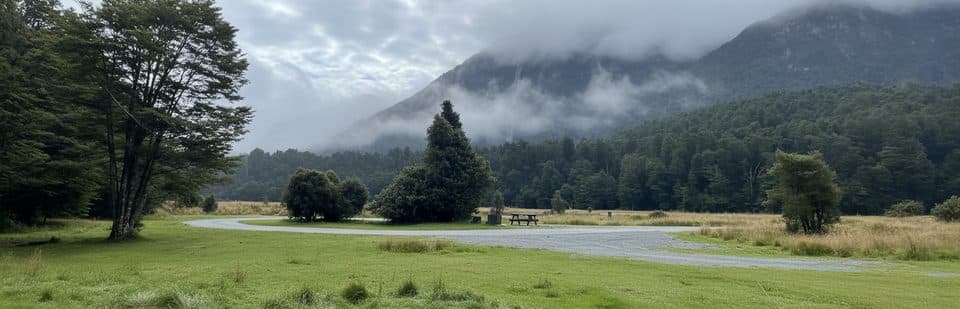 Totara Campsite in Fiordland National Park