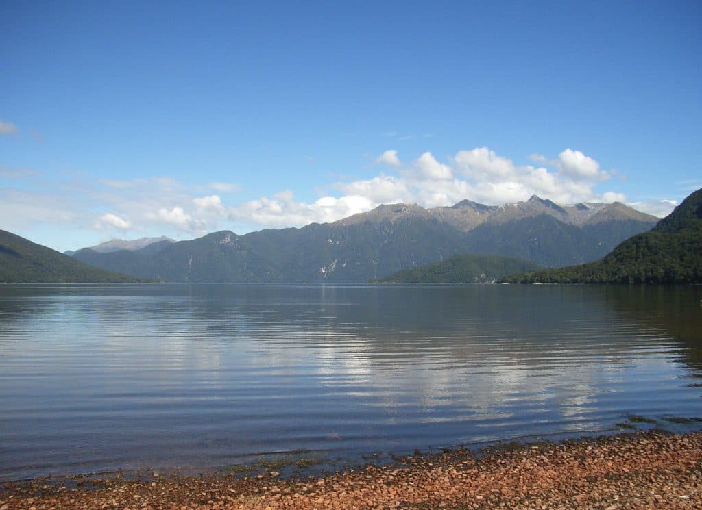 Lake Hauroko in Fiordland National Park