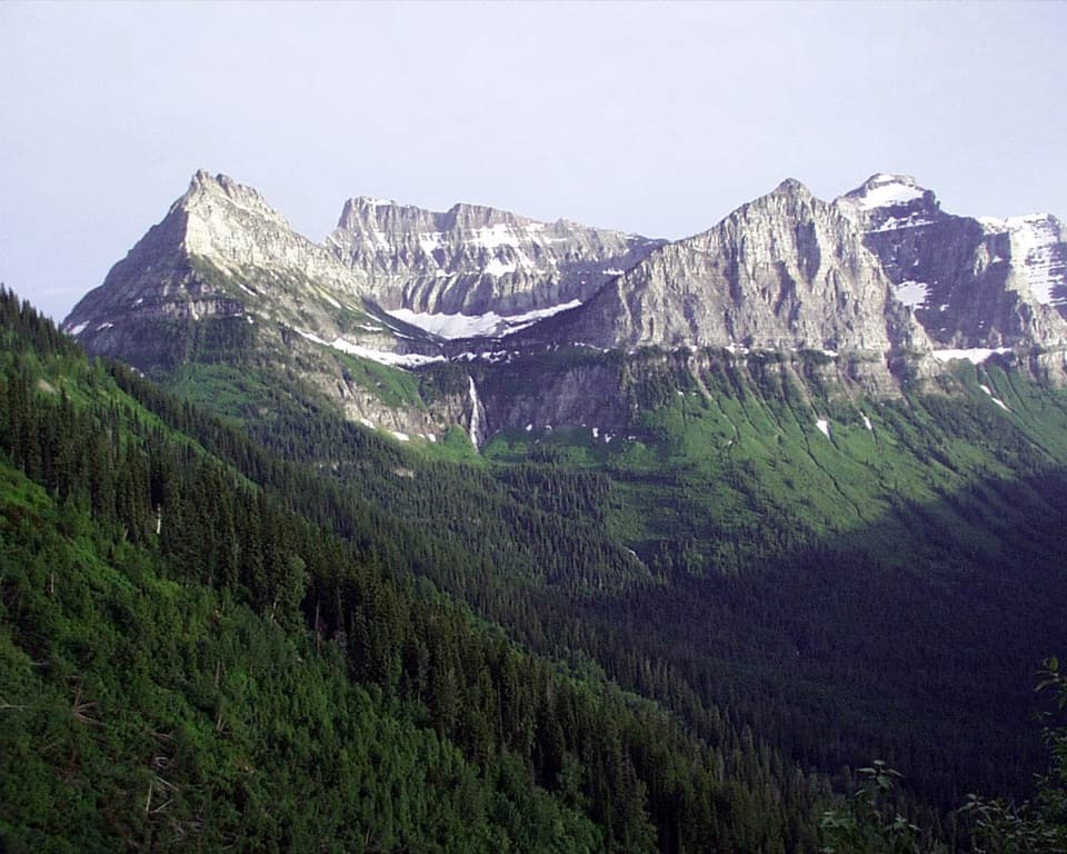 Bird Woman Falls Overlook in Glacier National Park