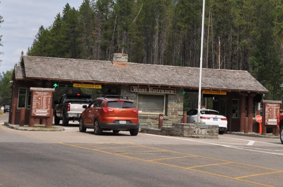 West Entrance Station in Glacier National Park