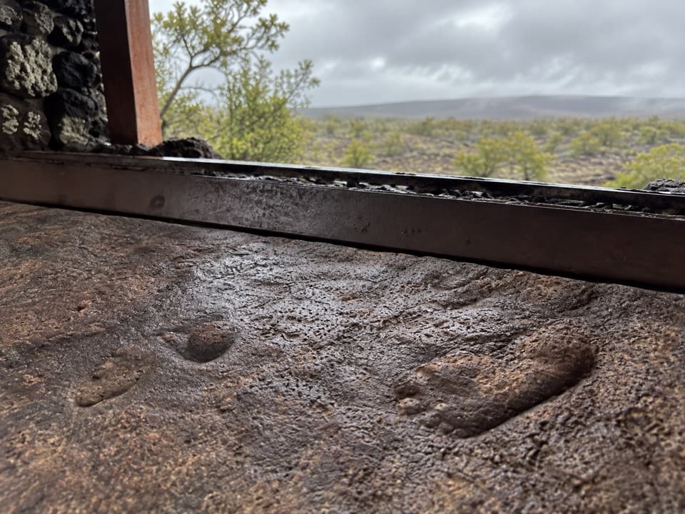 Footprints Shelter in Hawaiʻi Volcanoes National Park