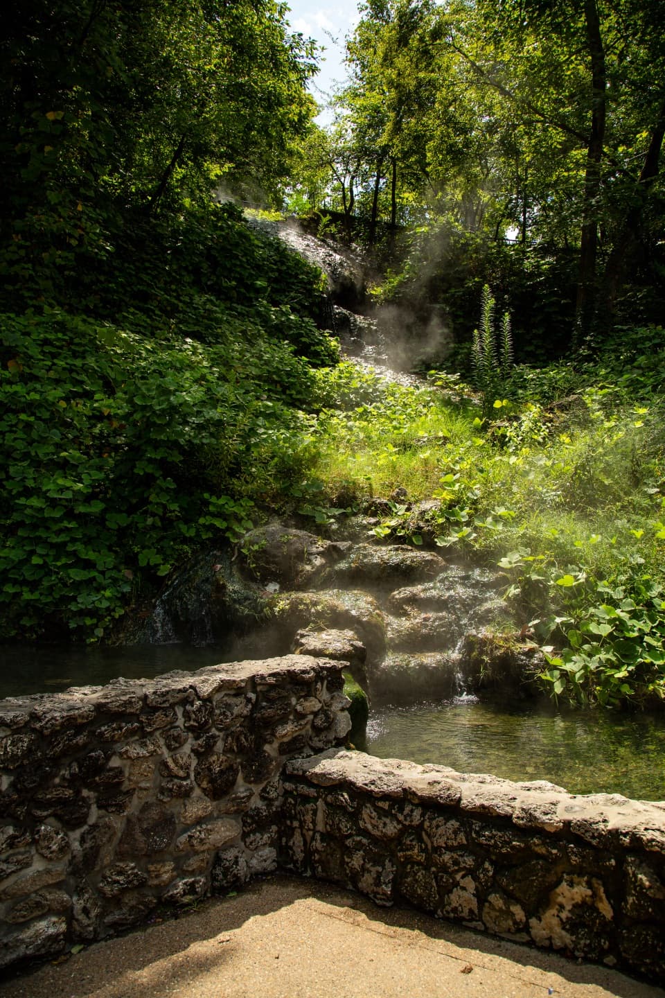 Hot Water Cascade in Hot Springs National Park