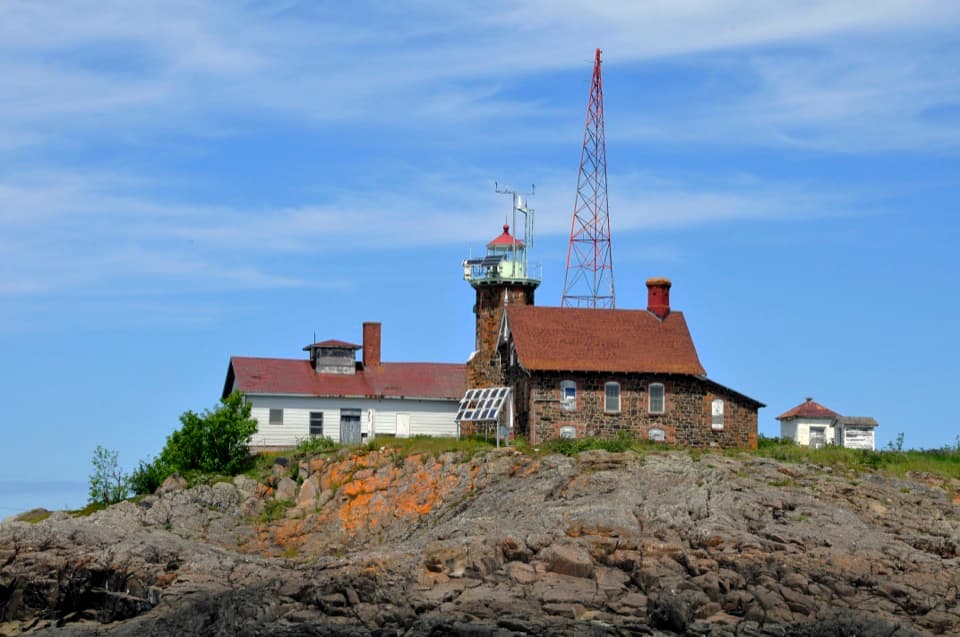 Passage Island Lighthouse in Isle Royale National Park