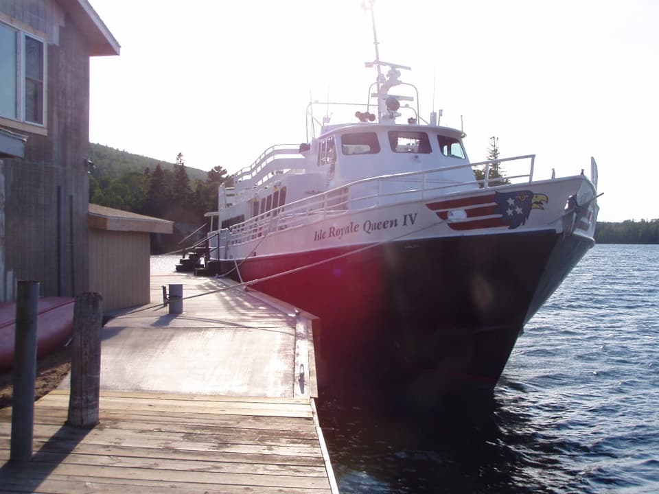 Isle Royale Queen IV Ferry Dock in Isle Royale National Park