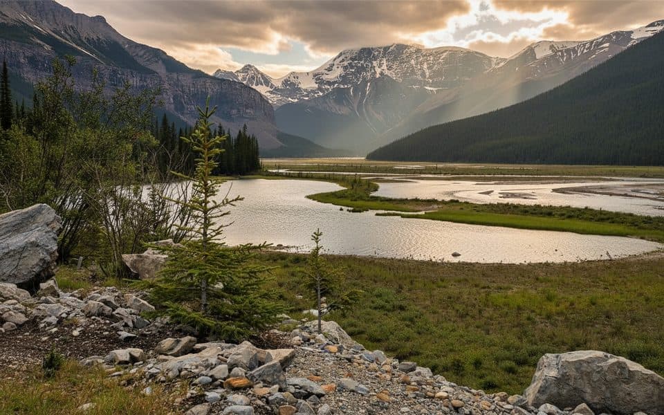 Mount Kitchener in Jasper National Park