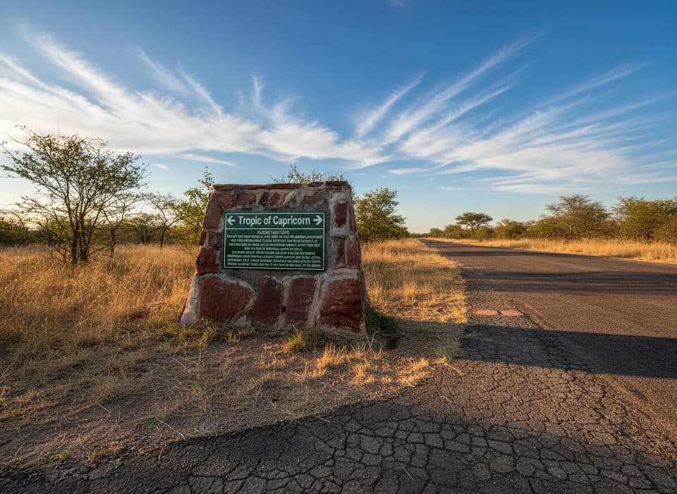 Tropic of Capricorn Marker in Kruger National Park