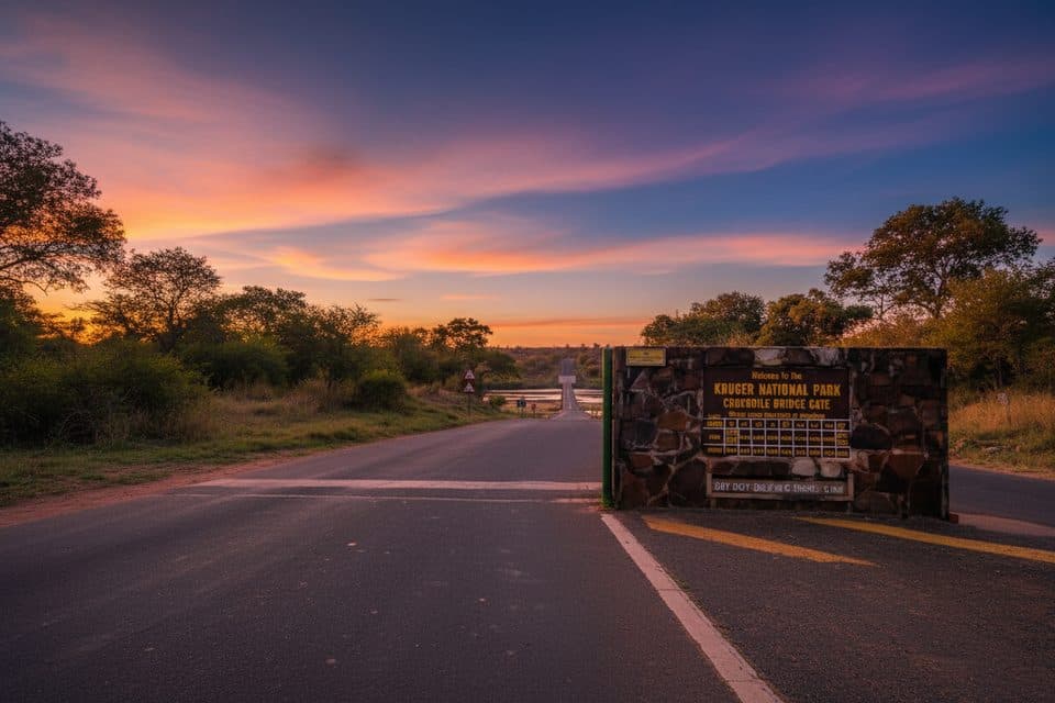 Crocodile Bridge Entrance Gate in Kruger National Park