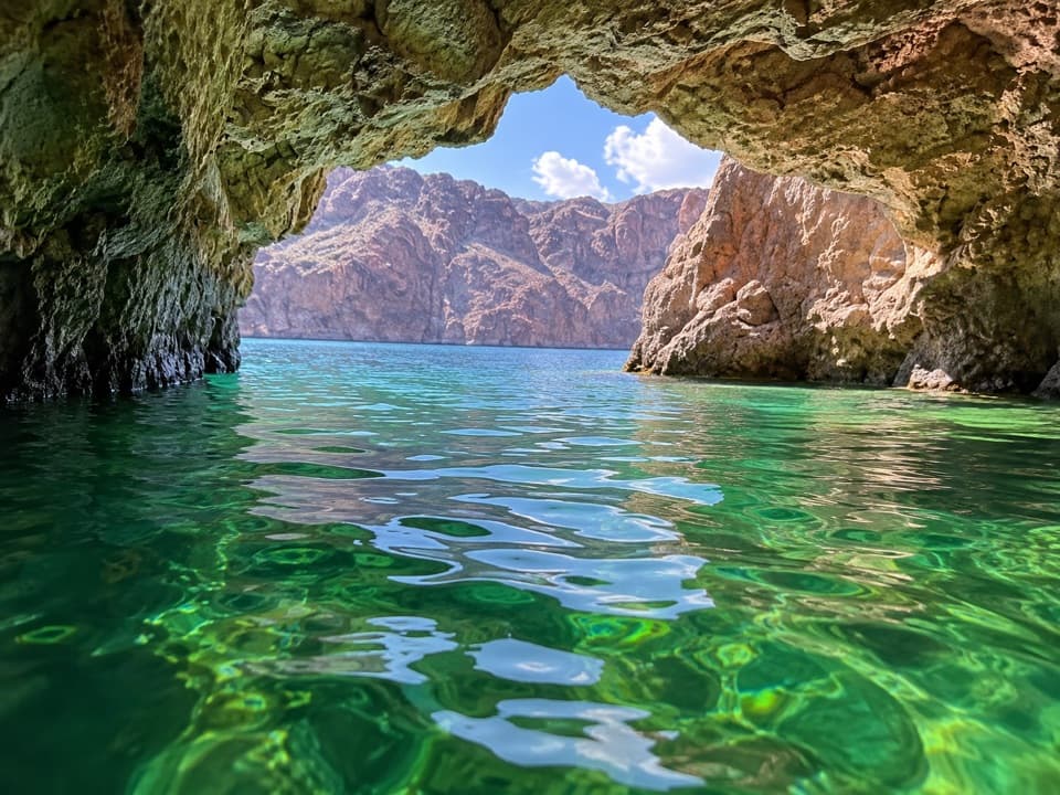 Emerald Cave in Lake Mead National Recreation Area