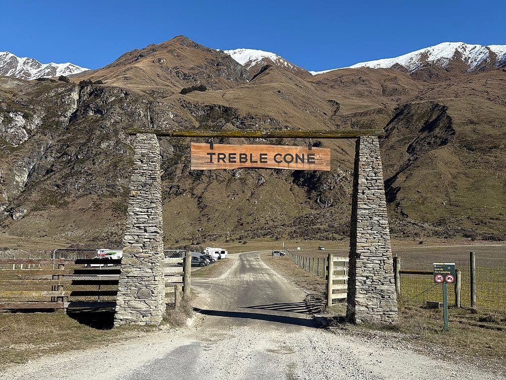 Treble Cone Ski Area in Queenstown-Lakes District, New Zealand