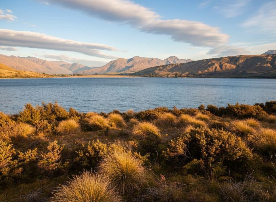Dublin Bay Recreation Reserve in Queenstown-Lakes District, New Zealand