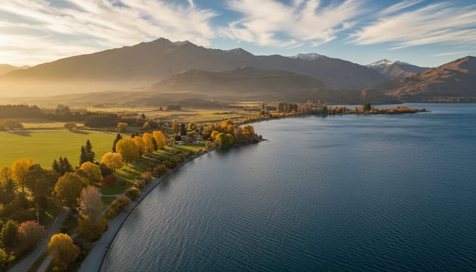 Glendhu Bay in Queenstown-Lakes District, New Zealand