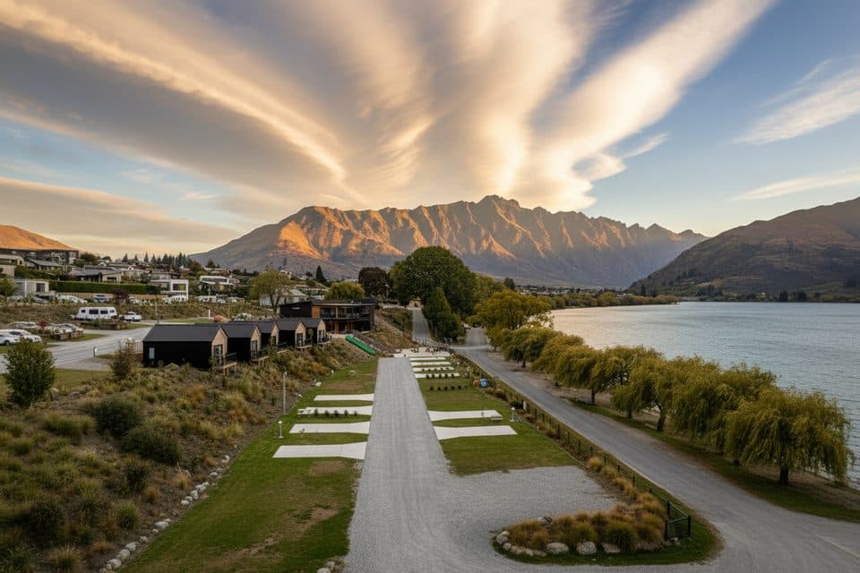 Driftaway Campground in Queenstown-Lakes District, New Zealand
