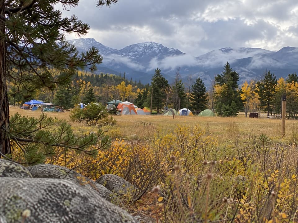 Glacier Basin Campground in Rocky Mountain National Park