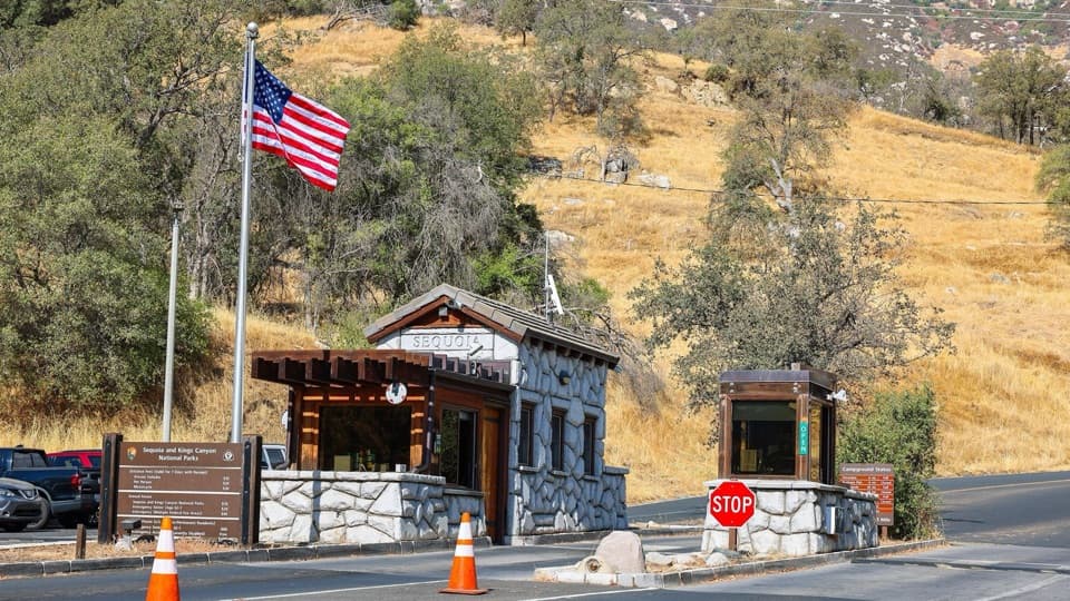 Ash Mountain Entrance Station in Sequoia National Park