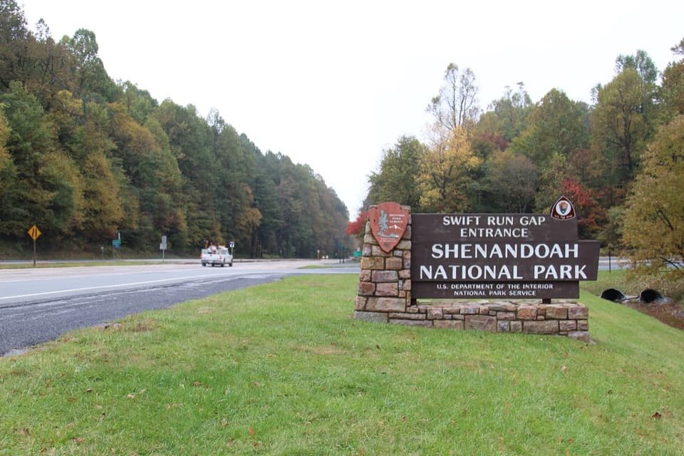 Swift Run Entrance in Shenandoah National Park