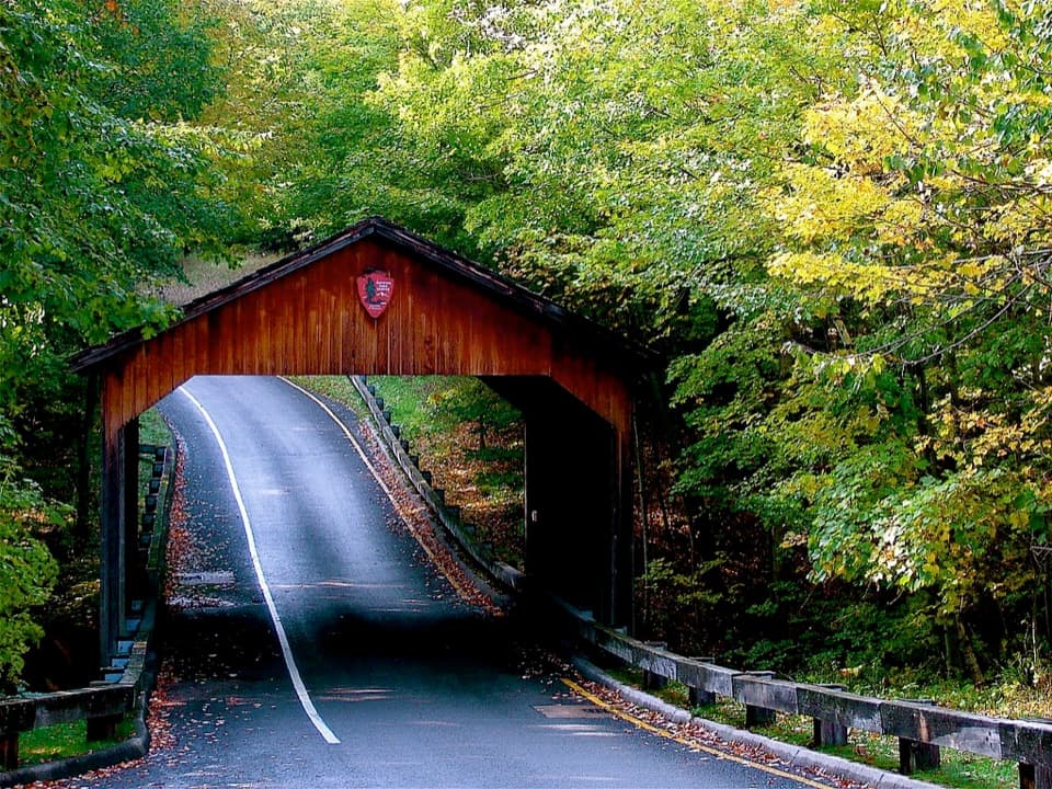 Pierce Stocking Covered Bridge in Sleeping Bear Dunes National Lakeshore
