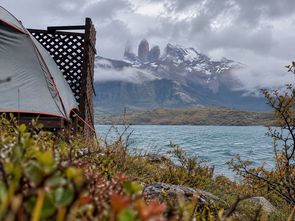 Camp Laguna Azul in Torres del Paine National Park