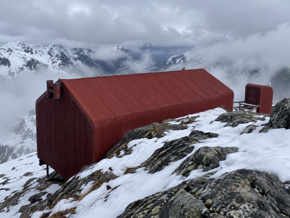 Centennial Hut in Westland Tai Poutini National Park