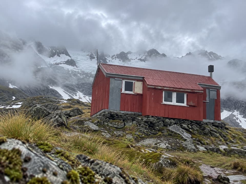 Almer Hut in Westland Tai Poutini National Park