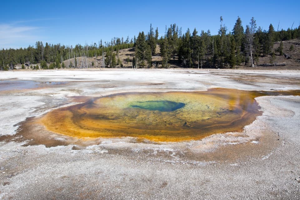 Beauty and Chromatic Pools in Yellowstone National Park