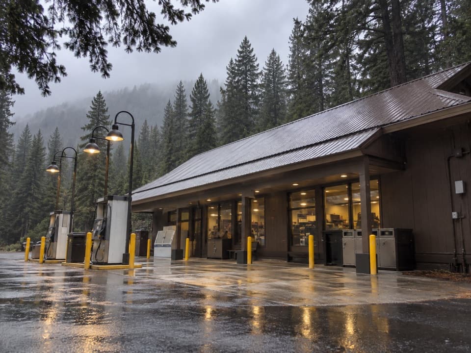 Crane Flat Gas Station in Yosemite National Park