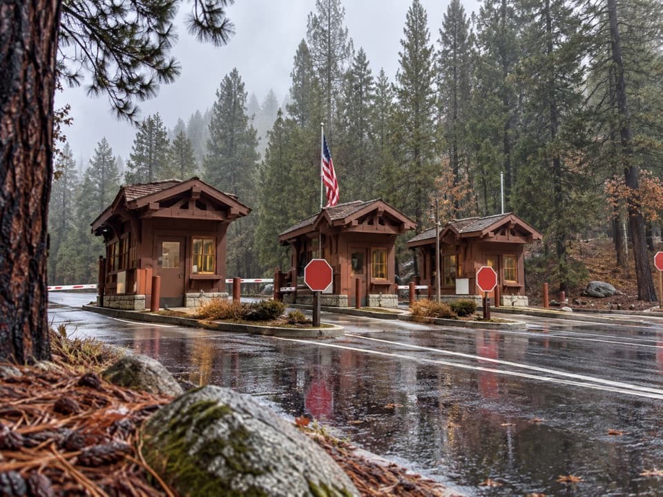 Big Oak Flat Entrance in Yosemite National Park