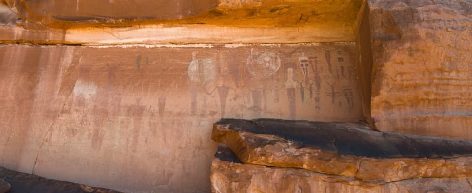 Courthouse Wash Panel Trail in Arches National Park