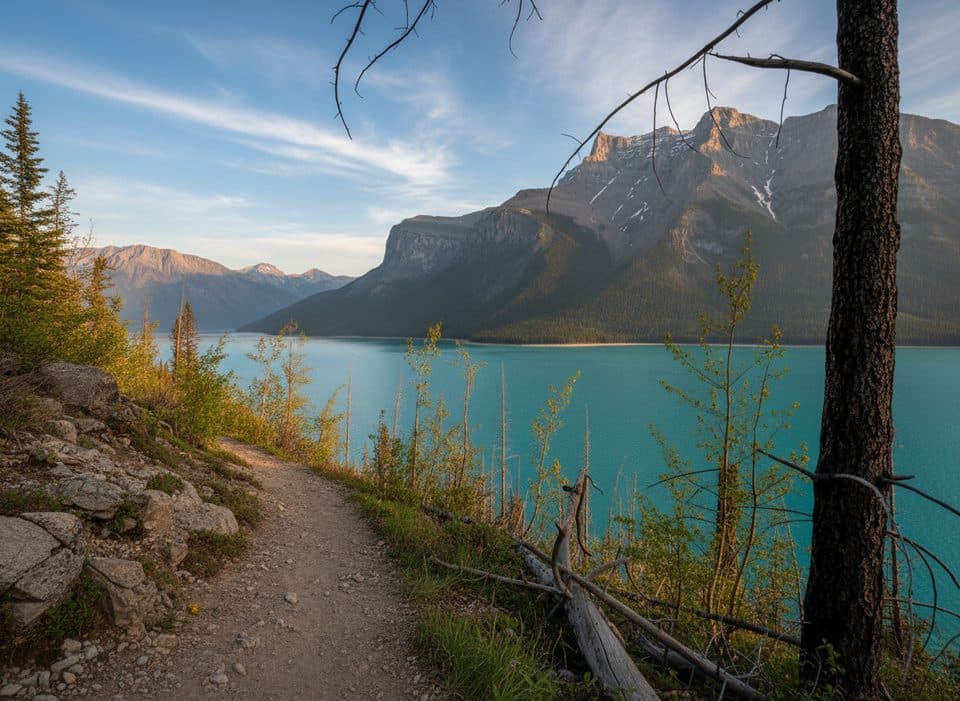 Minnewanka Trail in Banff National Park