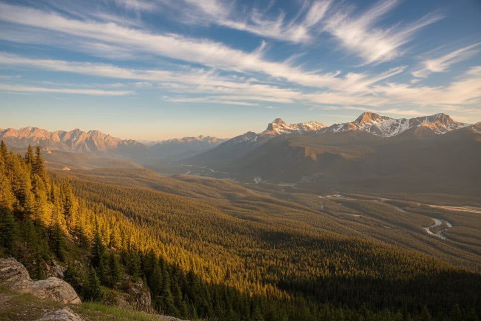 Castle Mountain Lookout in Banff National Park