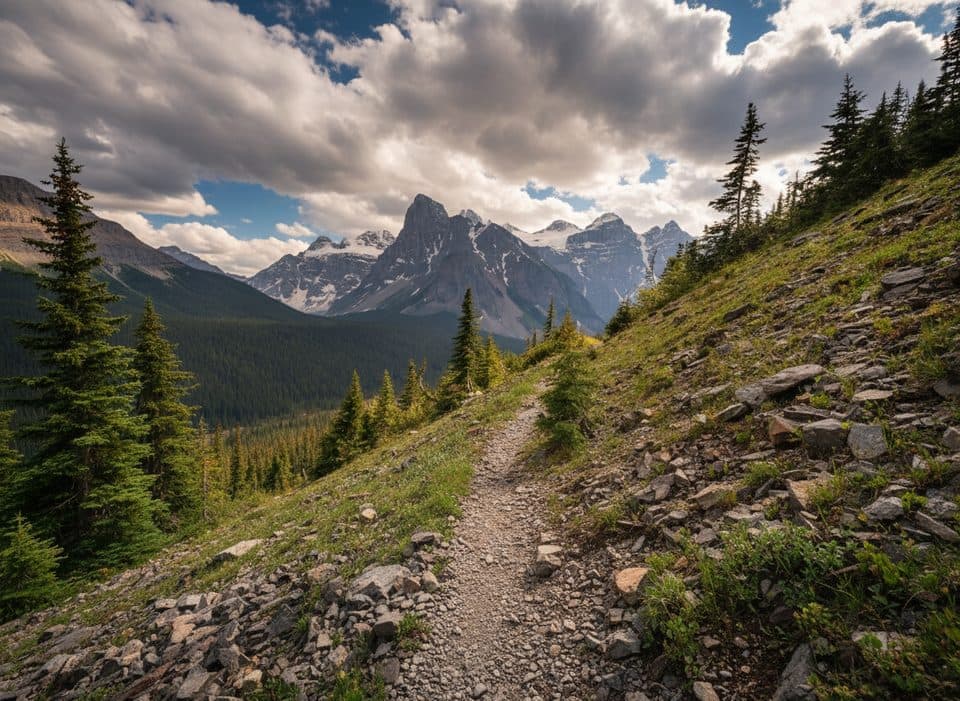 Moraine Lake Highline Trail in Banff National Park
