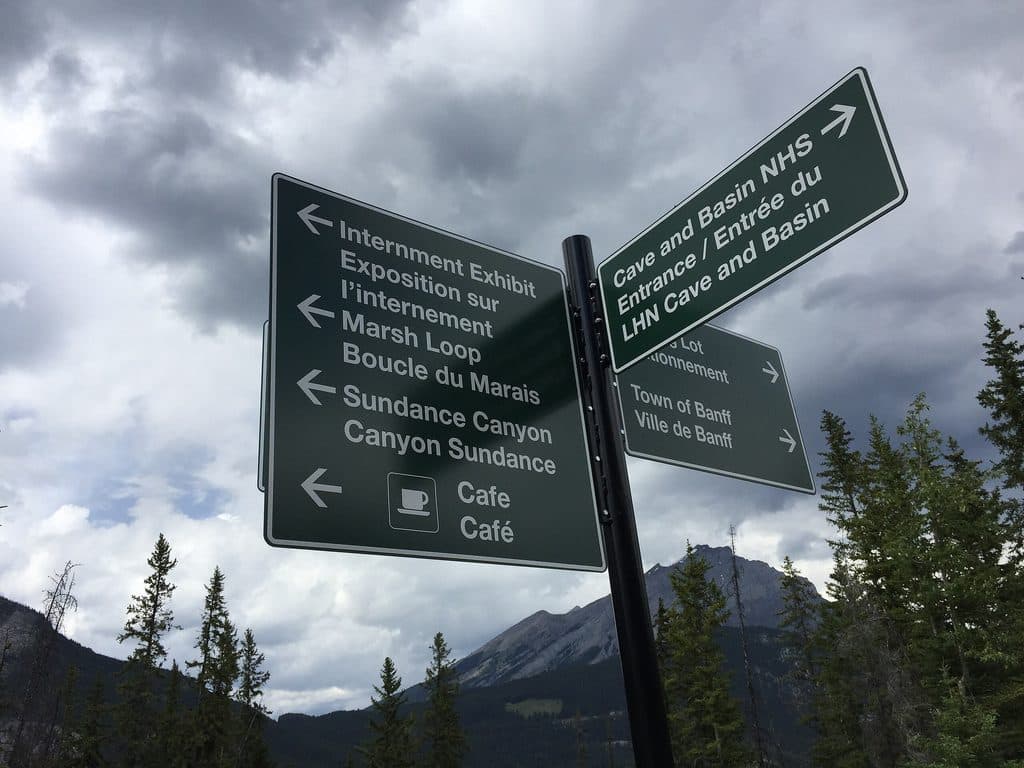Sundance Canyon Trail in Banff National Park