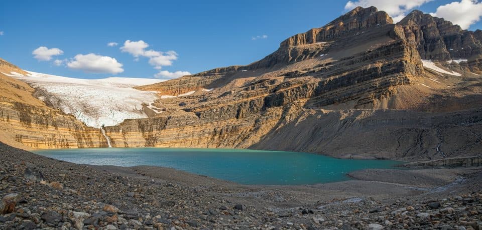 Bow Glacier Falls in Banff National Park