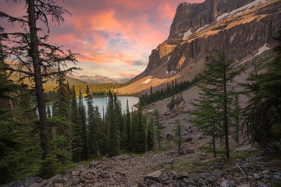 Tower Lake in Banff National Park