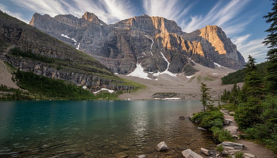 Lake Annette in Banff National Park