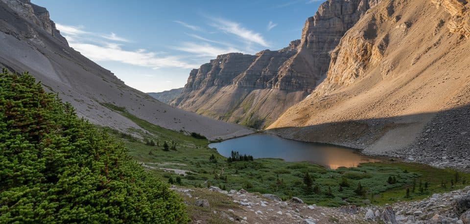 Harvey Pass via Bourgeau Lake in Banff National Park