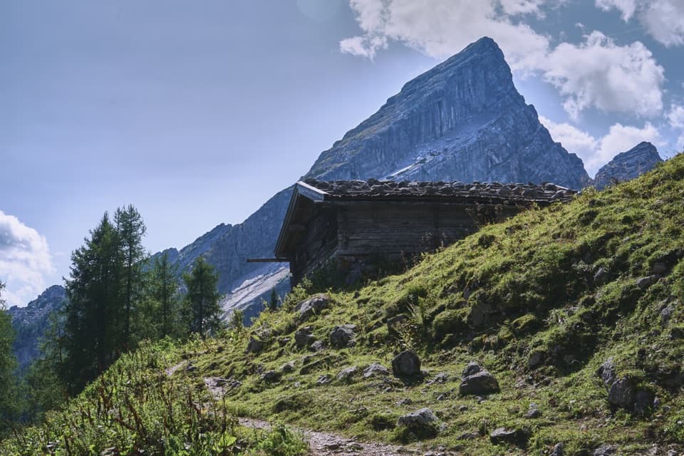 Falzalm from Wimbachbrücke in Berchtesgaden National Park